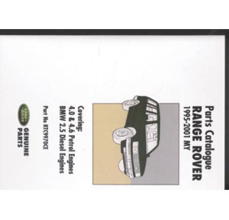 Range Rover Parts Catalogue 1995-2001 My 4.0 and 4.6 Petrol Engines and Bmw 2.5 Diesel Engines