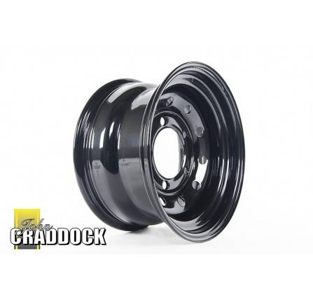 8X15 Black Modular Steel Wheel 5/165 ET0 +8mm 5/165