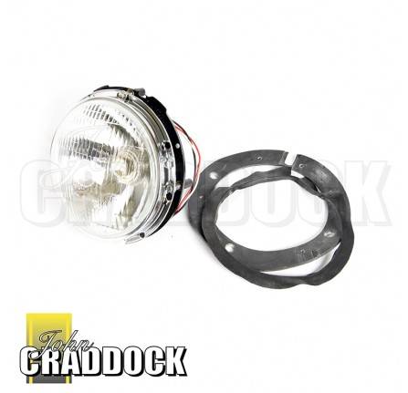 Headlamp Complete Assembly Pre Focus Bulb Type 1951-67 RHD Lucas 700