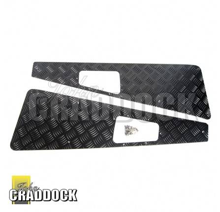 Defender Skinny Black Powder Coated Puma Wing Top Kit RHD Boxed with Fitting Kit 2007 Onwards