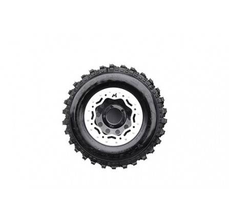 7X16 Terrafirma Black Modular Steel Wheel with Weld on Bead