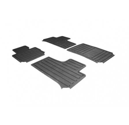 Interior Rubber Mat Set Black LHD Range Rover L322 Front and Rear Contour Set