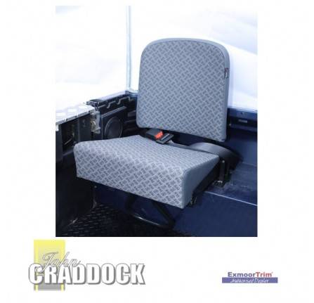 Inward Facing Tip up Rear Seat in Grey Vinyl Complete Seat. State TD5 Or Other When Ordering County Style Individual Seat