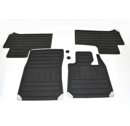 Genuine Interior Rubber Mat Set Black RHD Range Rover L322 Front and Rear Contour Set