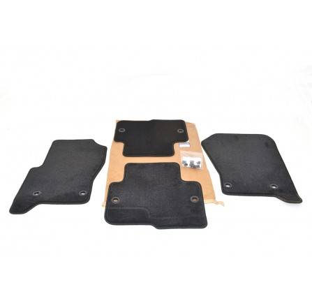 Ebony Carpet Mat Set 4 Pieces LHD