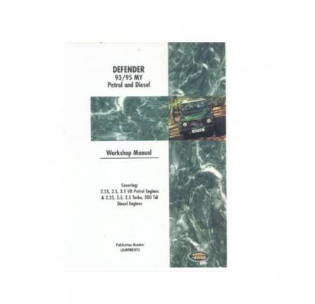 No Longer Availabl Blegenuine Defender 1993/95 Works Manual Covers All Engines to 1994