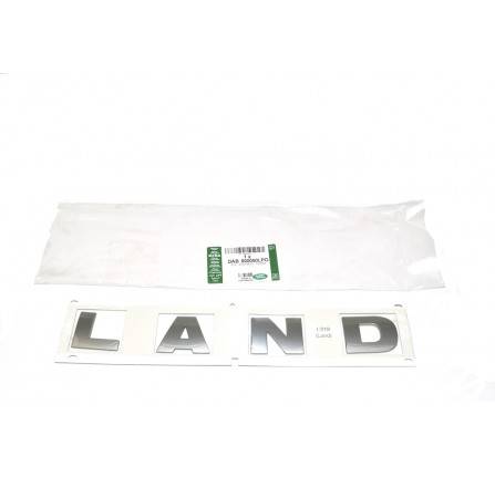 Genuine Name Plate "land" Brunel Chrome