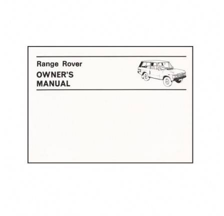 Range Rover Classic Owners Manual 1970-81.