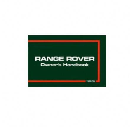 No Longer Available Handbook Range Rover 1986-87.