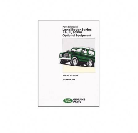 Land Rover Series Parts Catalogue Optional Equipment 1958- 84
