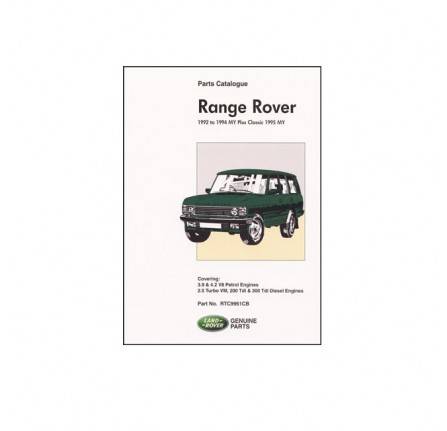 Parts Catalogue Range Rover Classic 1992-1994 + Classic 1995