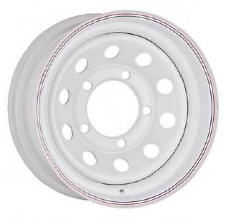 7X16 White Modular Steel Wheel 5/165 ET0 Fitting