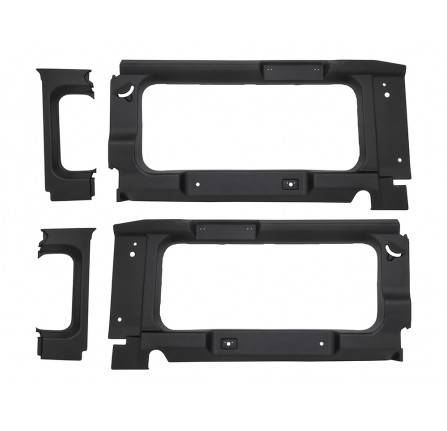 Rear Black Window Surround with Window Cutout Defender 90