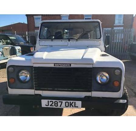J287 OKL: 1992 Land Rover Defender 90 200 Tdi Van in White