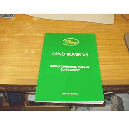 Workshop Manual Suppliment 109 V8 Series 3 Genuine.