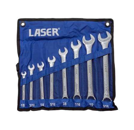 Whitworth Combination Spanner Set 8PC - Laser