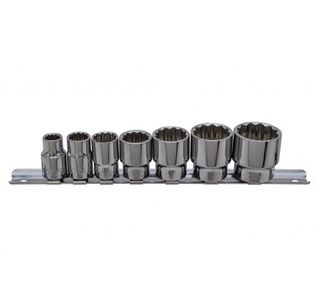 Socket Set - Whitworth 3/8"D 7PC - Laser