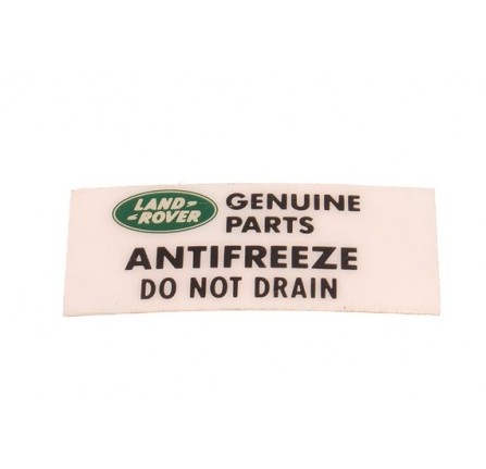 Genuine Label (Anti-freeze)