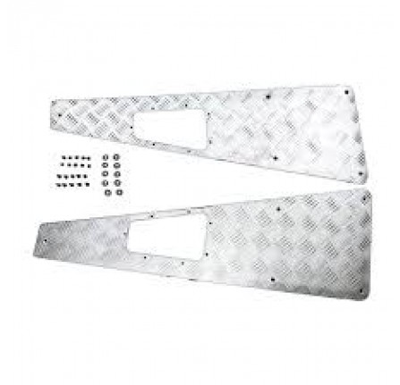 Silver Anodised Wing Tops without Aerial Hole for Defender
