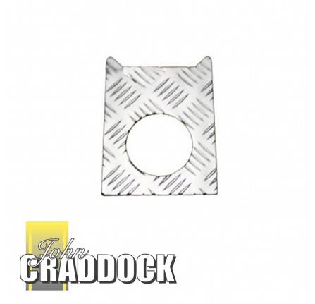 2mm Chequer Plate for Fuel Filler Aperture Defender 90 upto 1998 and 110 upto 1993