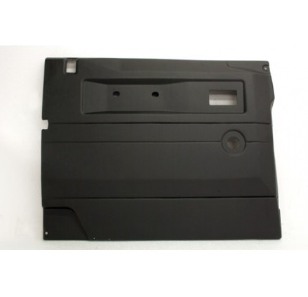 Black LH Push Button Front Door Card with Manual Windows Def (1986-2006)