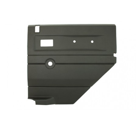 Black RH Push Button Rear Door Card with Manual Windows Def