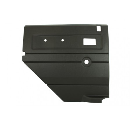 Black LH Push Button Rear Door Card with Manual Windows Def