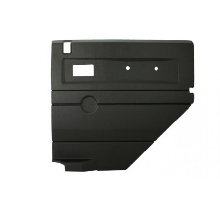 Black RH Push Button Rear Door Card with Electric Windows De