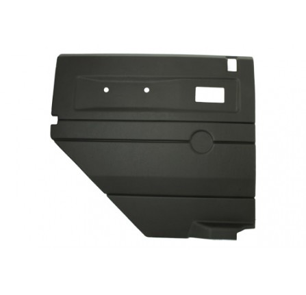 Black LH Push Button Rear Door Card with Electric Windows De