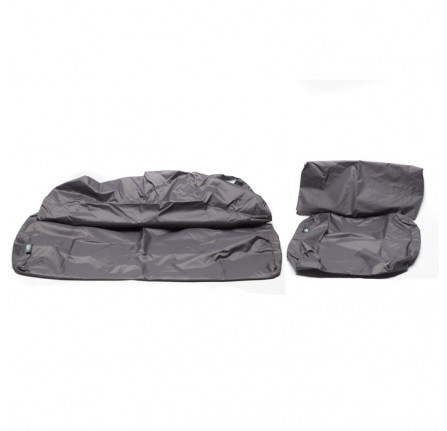 Waterproof Seat Cover Set Second Row Seats 60/40 Split Grey Defender S/Wagon