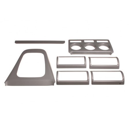 Kit Instrument Panel Trim Inlay with Aircon Silver