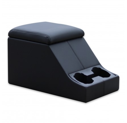 Premium Cubby Box - Half Leather Lid - White Stitching
