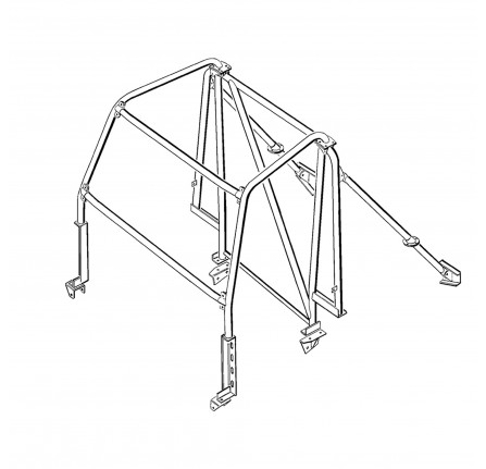 Safety Devices LHD 8 Point External/Internal Roll Cage Defender 90