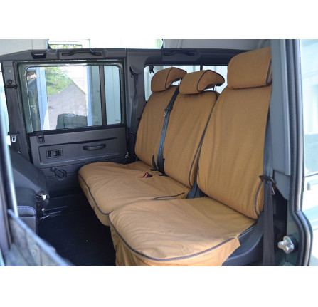 60/40 Split Seat Cover Sand Canvas