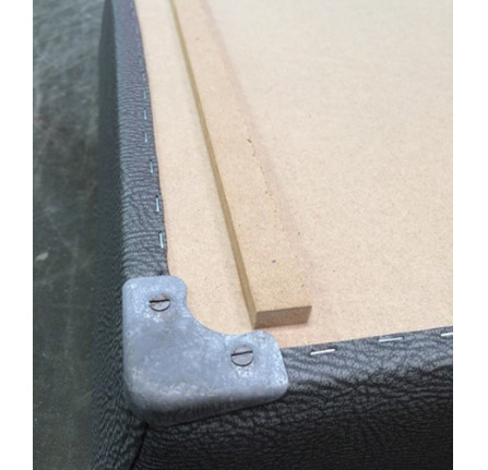 Galvanised Corner Seatbase Cap for Series 2 Elephant Hide Sold Individualy
