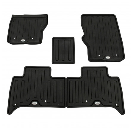 Ebony Rubber Mats Full Set - Discovery 5 LHD