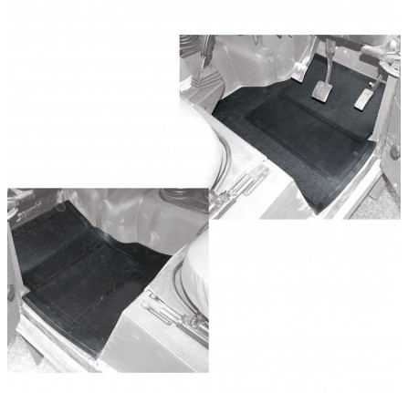 Front Rubber Mats LT77 Gearbox Pair BTR7895 & BTR7896