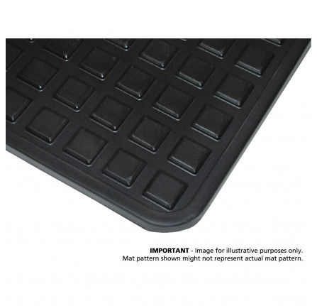 Interior Rubber Mat Set Black RHD Range Rover L322 Front and Rear Floor Set