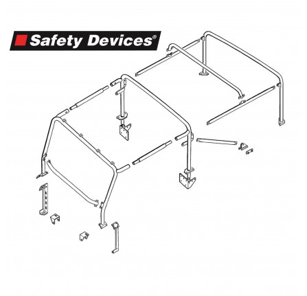 Safety Devices 90 8 Point Internal/External Bolt in Cage