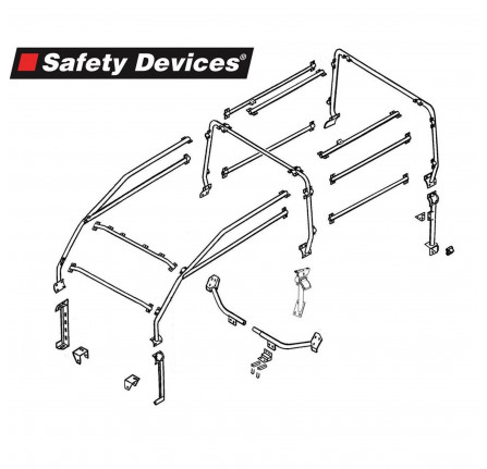 Safety Devices 6 Point Full External Roll Cage