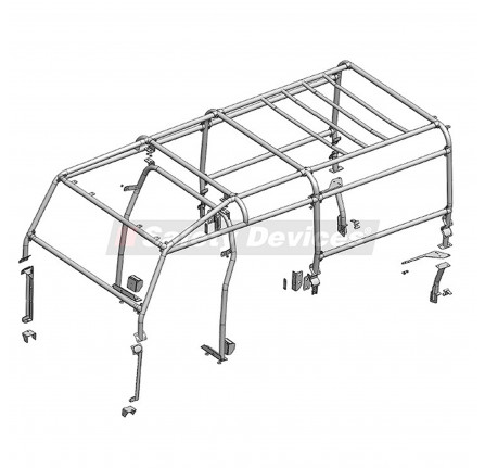 Safety Devices 8 Point Full External/Internal Roll Cage Defender 130 Station Wagon