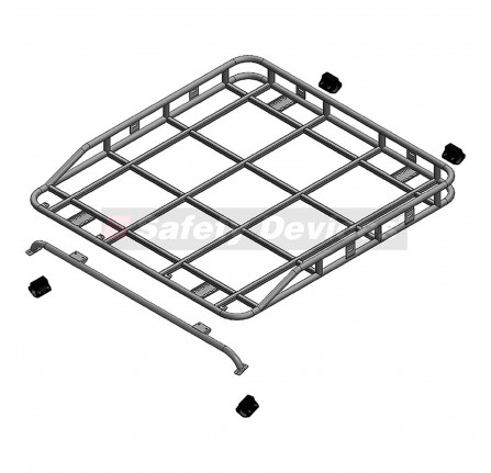 DA4738 Safety Devices Explorer Rack Defender 110 130 Double Cab Crew Cab Pick up 1.6M x 1.4M
