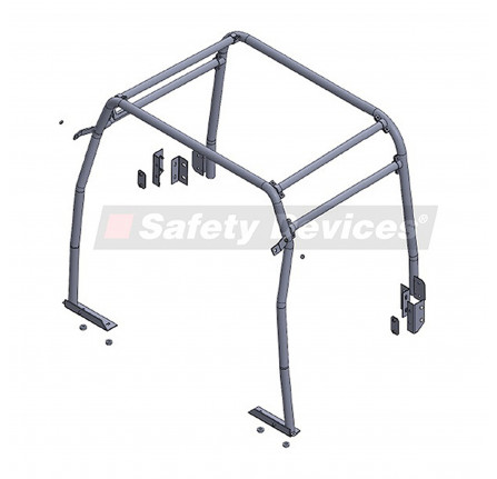 Safety Devices 4 Point Bolt in Internal Rear Half Cage Defender 110 Station Wagon upto 2006