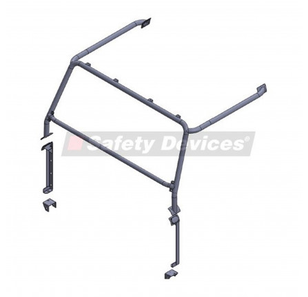 Safety Devices Def 90/110 4 Point External Front Roll Cage Defender 90/110 Station Wagon/Crew Cab