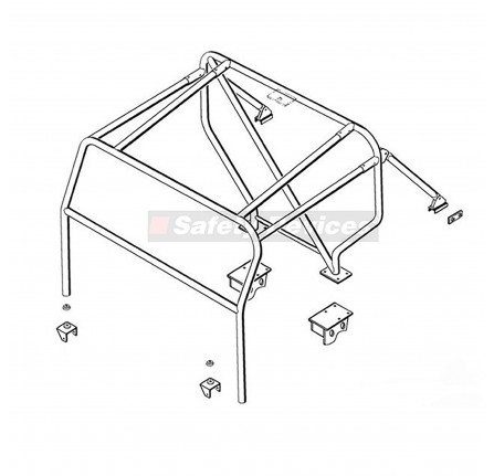 Safety Devices Def 90 6 Point Full External Roll Cage