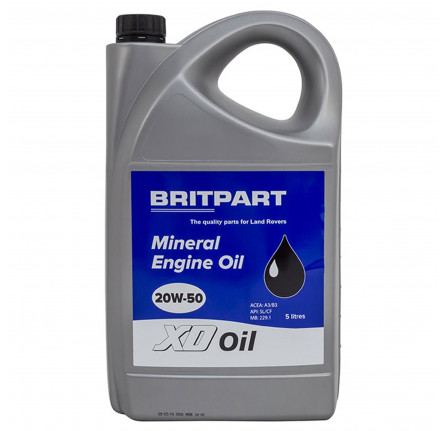 Xd Mineral Engine Oil 20W - 50 5 Litre