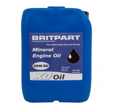 Xd Mineral Engine Oil 20W - 50 20 Litre (Collection Only - Cannot Be Dispatched)