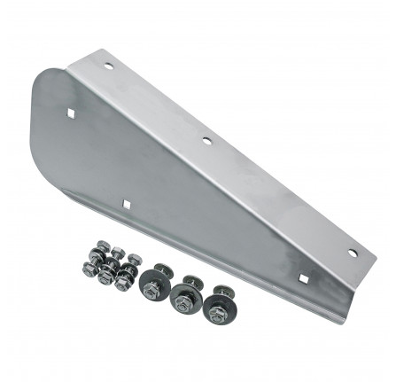 Def 90 Stainless Mudflap Bracket Rear LH