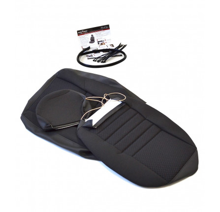 Single Puma Seat Trim Black Span/Mondus - (No Foams) 3 Piece