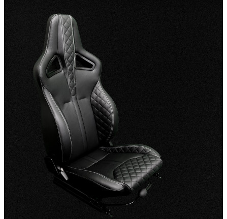 Elite Sports Seat (Heated) Pair Diamond Xs Bespoke Leather O